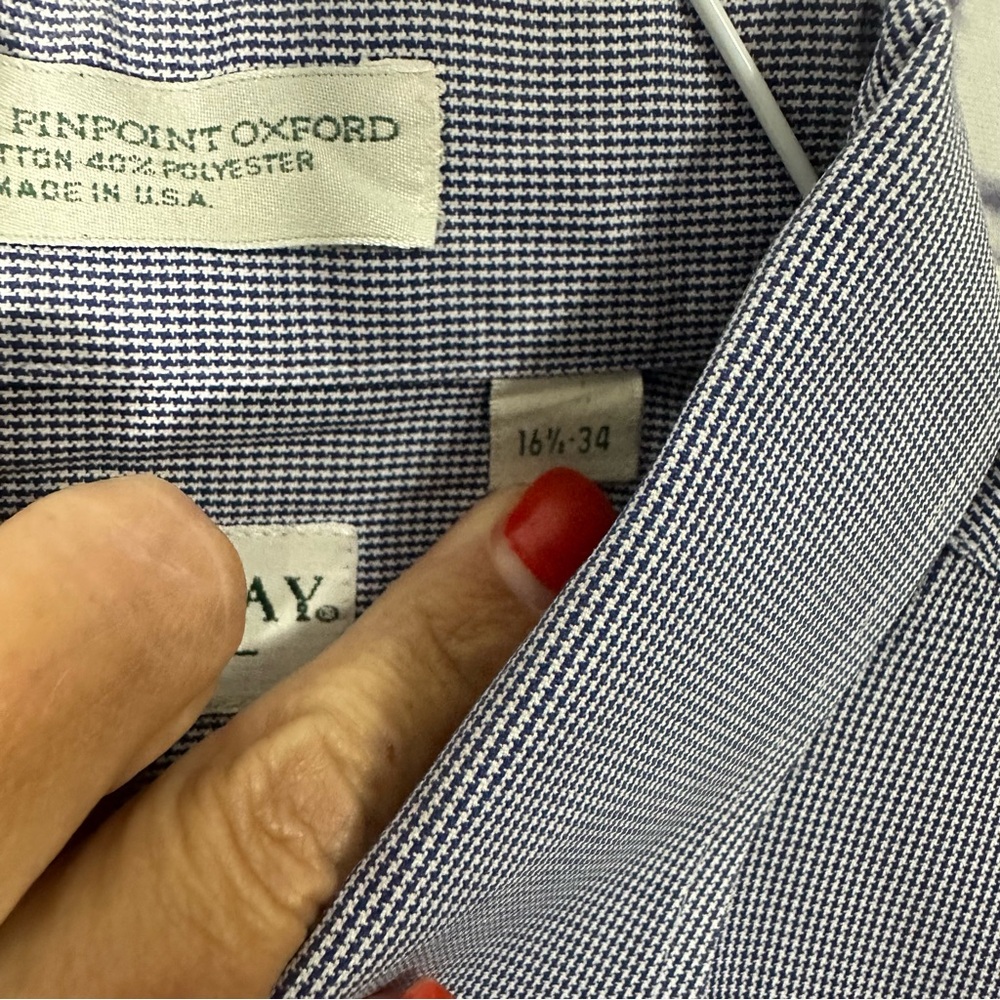 Men's Casual Button-Down Shirt in Blue - Picture 5 of 5